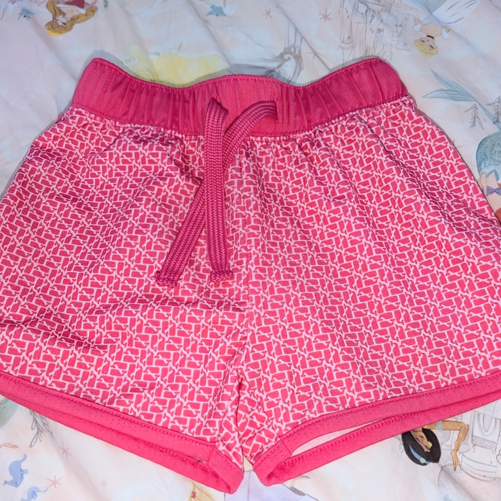 Vineyard Vines Pink Patterned Kids Shorts